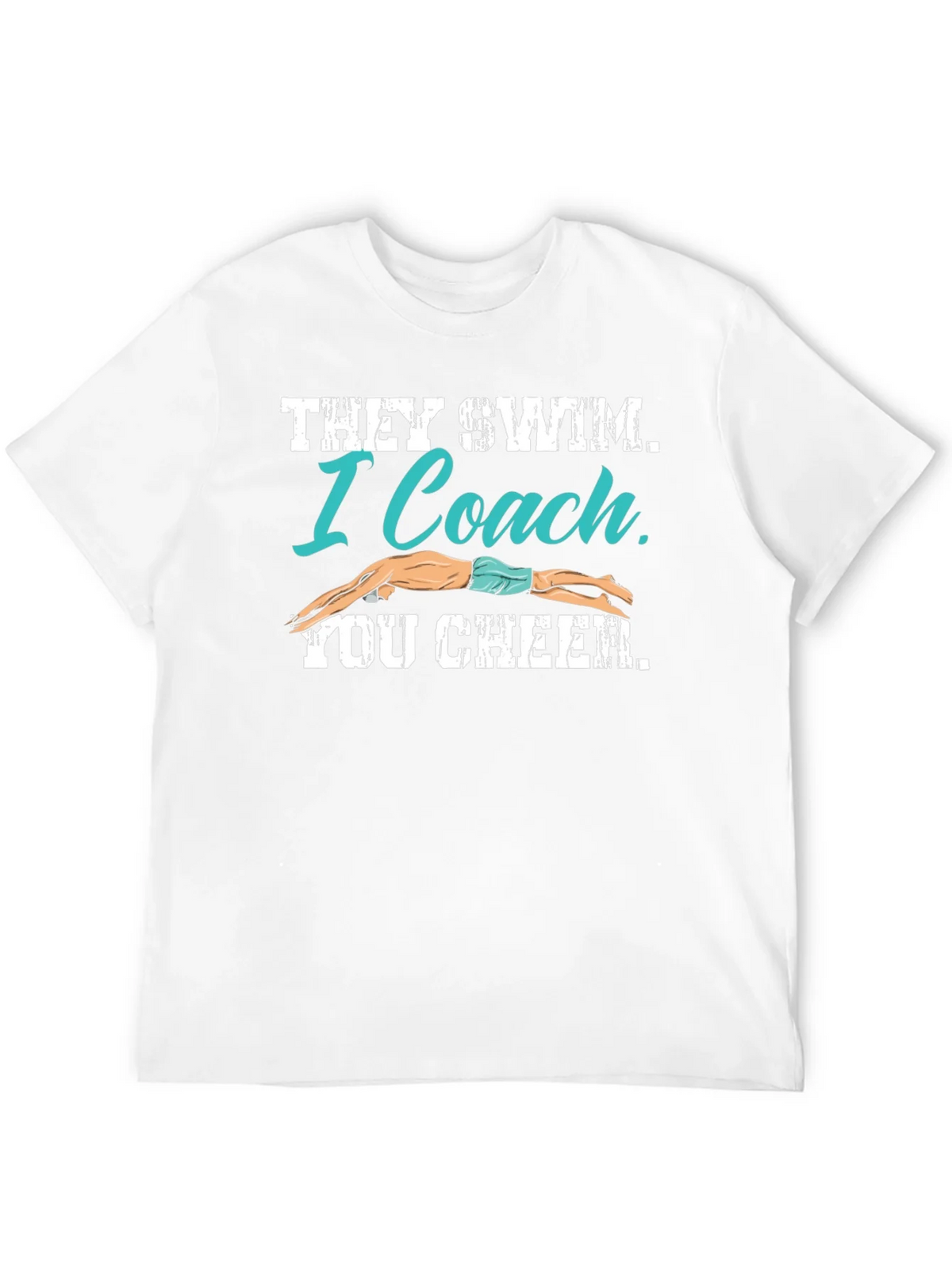 Swim Coach T-Shirt - They I You Cheer product image 3