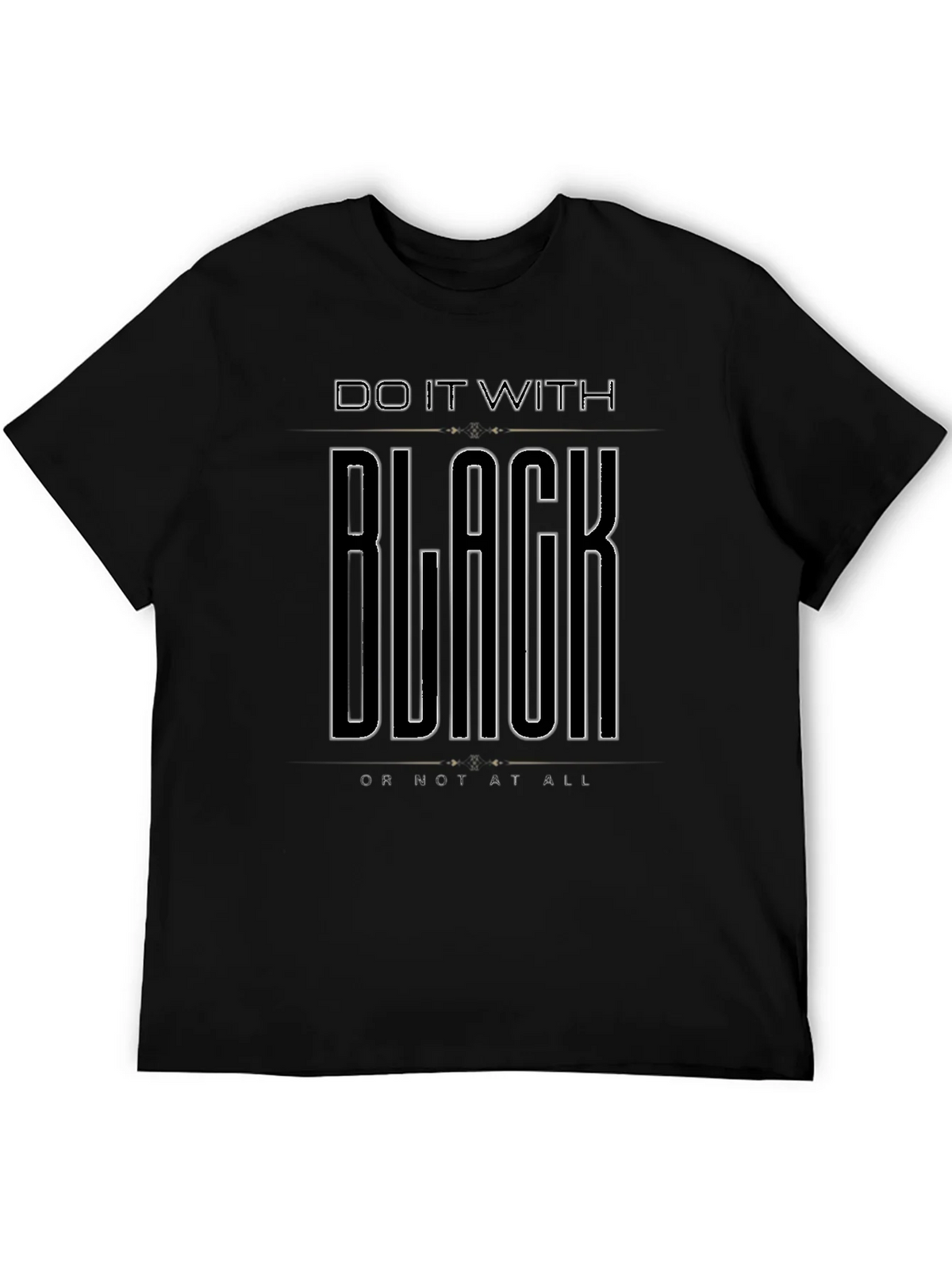 Do It With Black T-Shirt - Mens Graphic Tee product image 8
