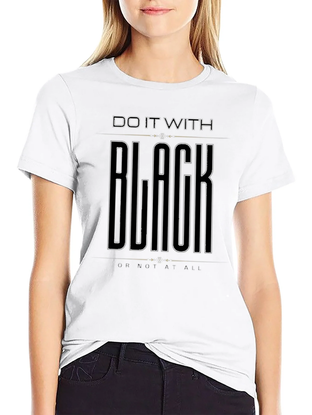 Do It With Black T-Shirt - Mens Graphic Tee product image 11