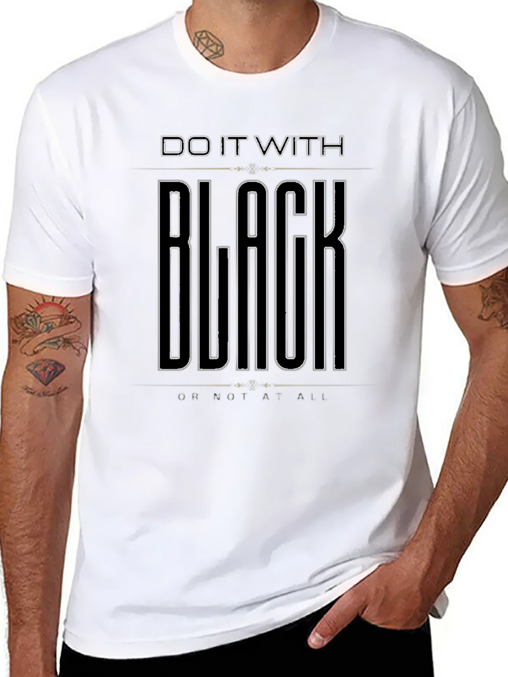 Do It With Black T-Shirt - Mens Graphic Tee product image 10