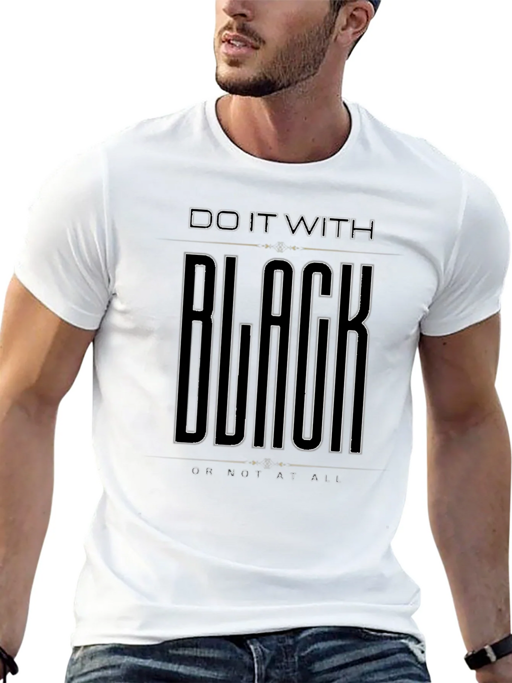 Do It With Black T-Shirt - Mens Graphic Tee product image 4
