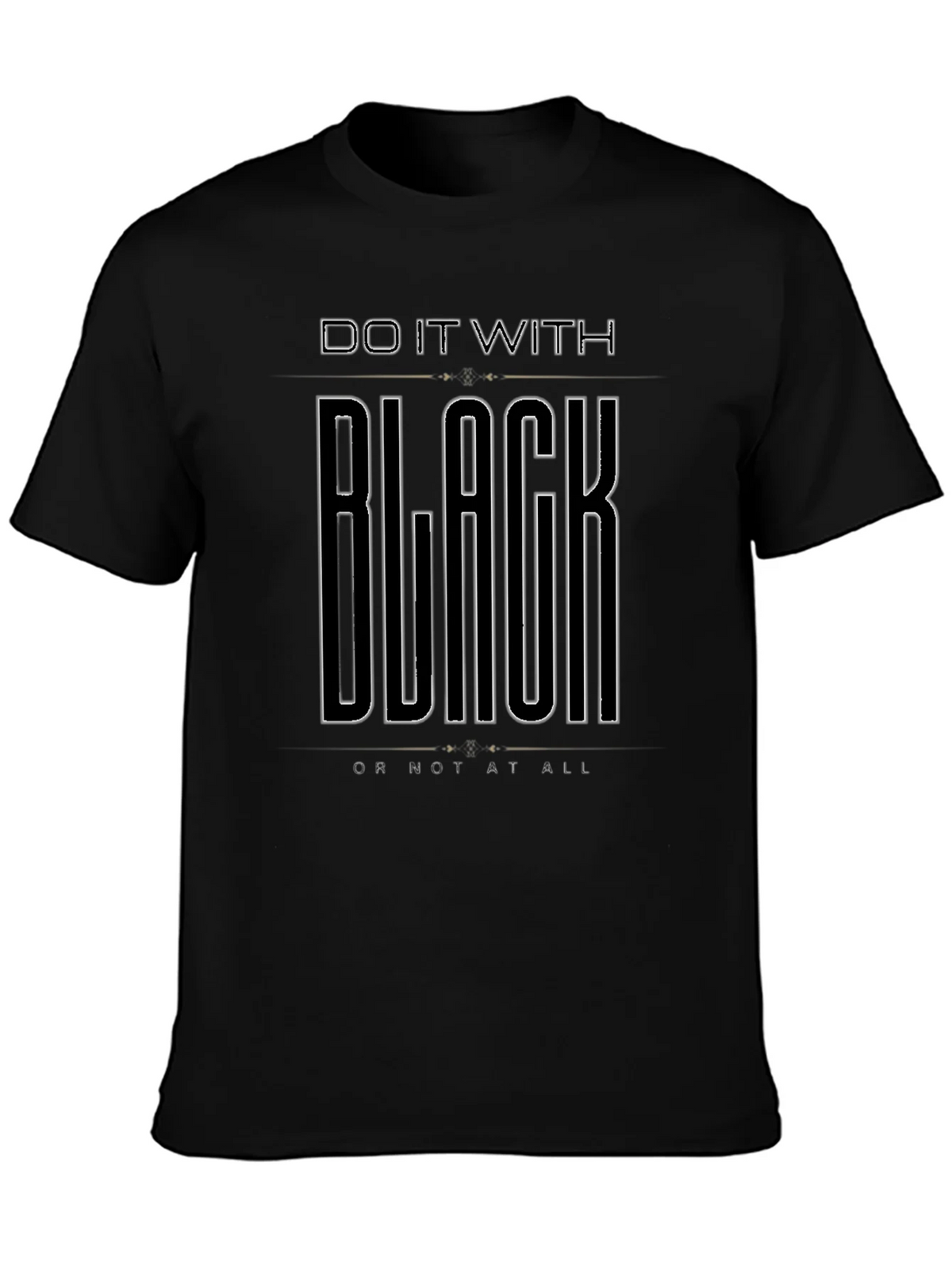 Do It With Black T-Shirt - Mens Graphic Tee product image 6