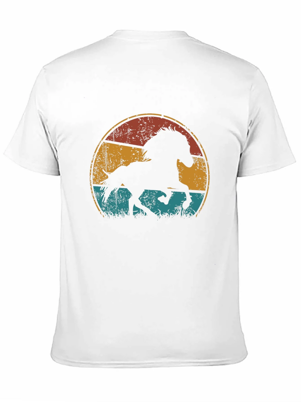 Vintage Horse Graphic Tee - Retro Style Black T-Shirt product image 2