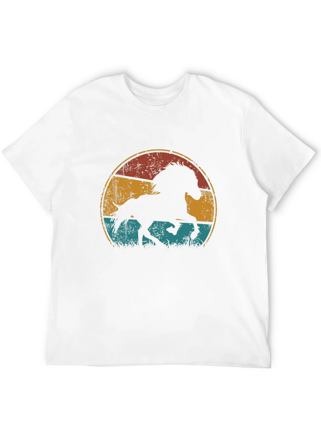Vintage Horse Graphic Tee - Retro Style Black T-Shirt product image 3