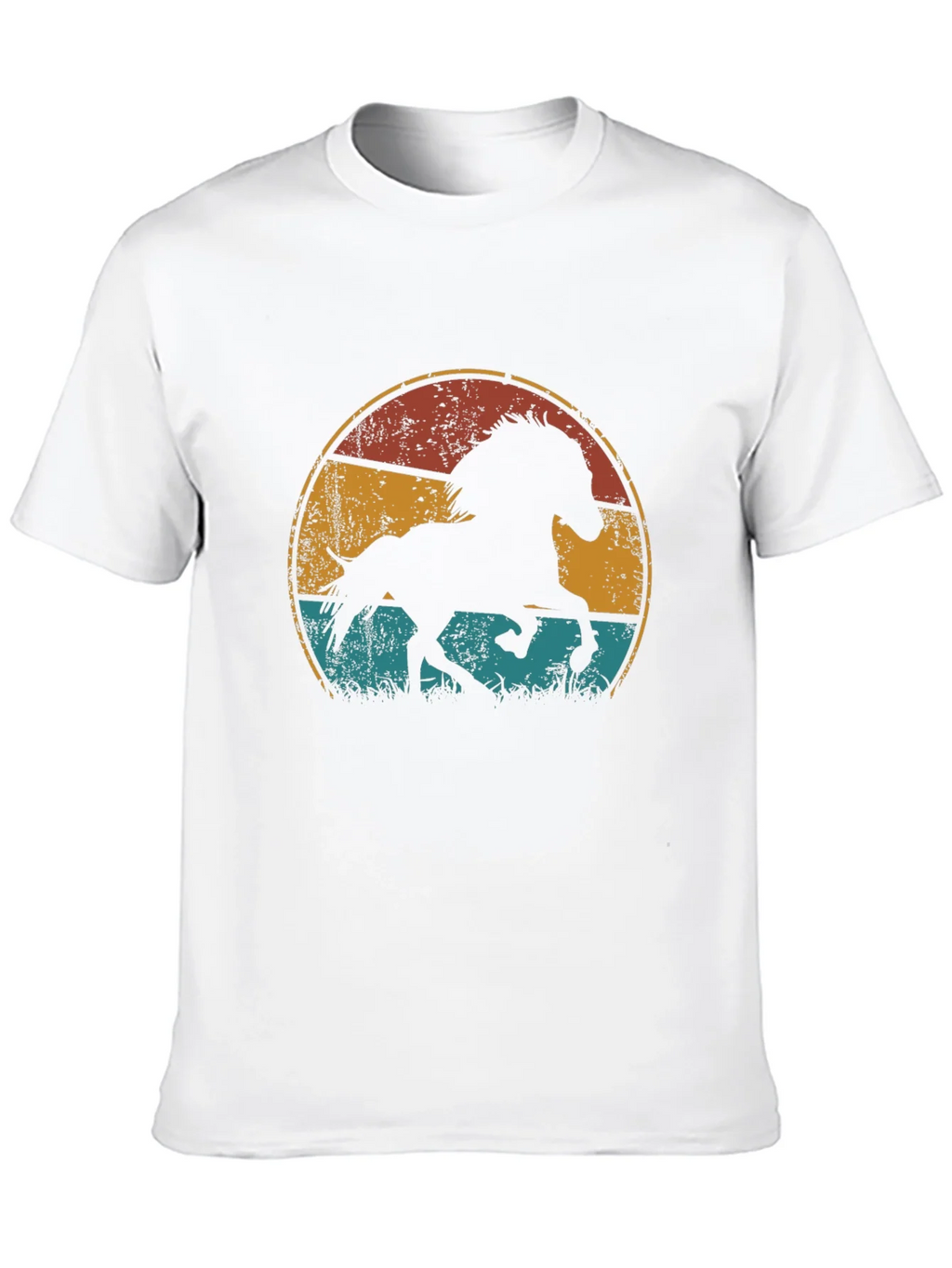 Vintage Horse Graphic Tee - Retro Style Black T-Shirt product image 12
