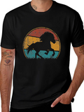 Vintage Horse Graphic Tee - Retro Style Black T-Shirt product image 1