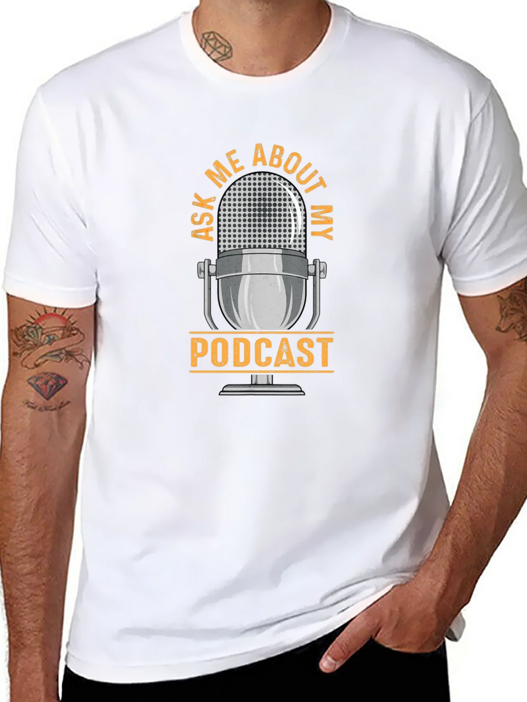 Ask Me About My Podcast Graphic T-Shirt product image 7