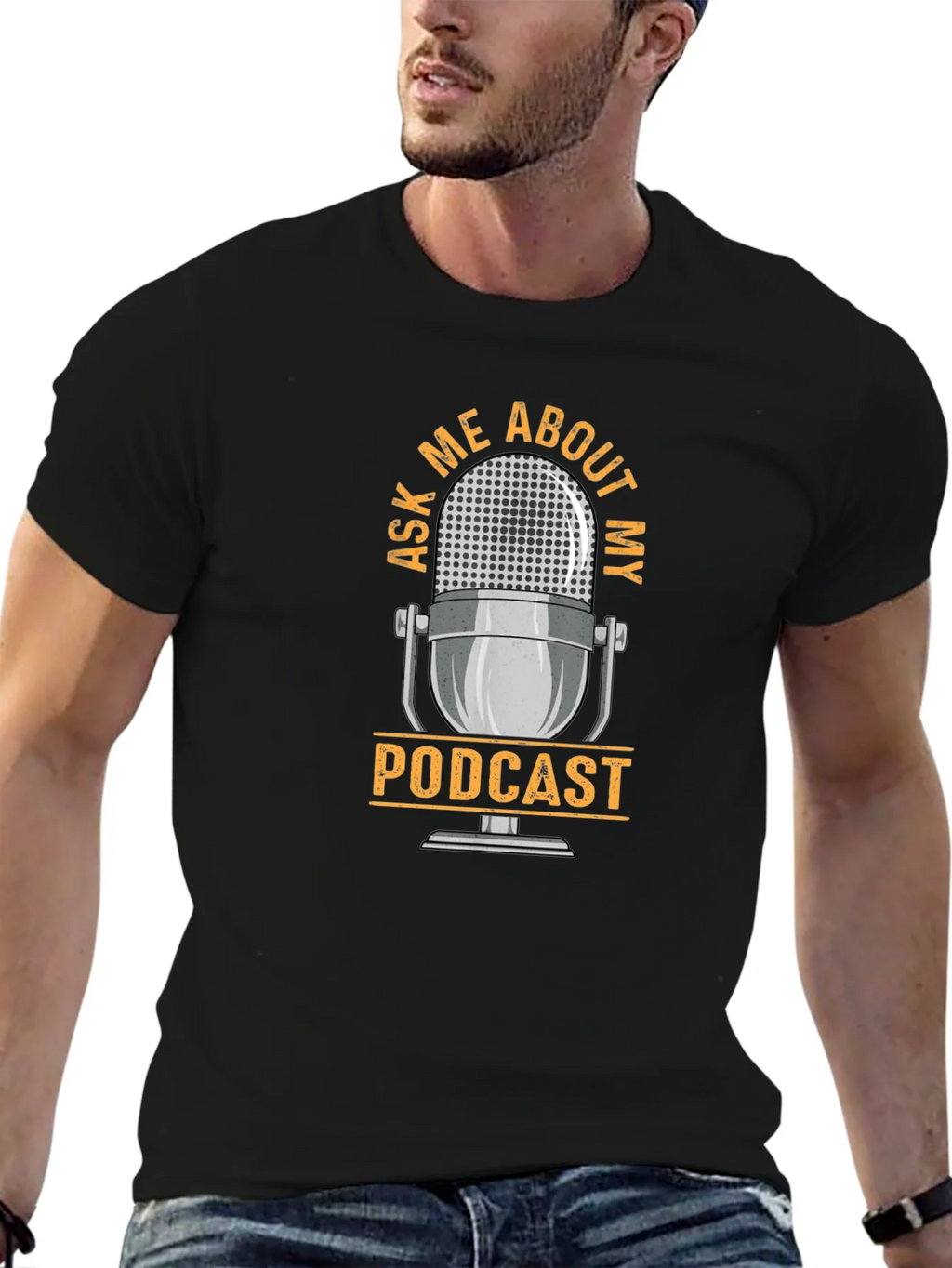 Ask Me About My Podcast Graphic T-Shirt product image 6