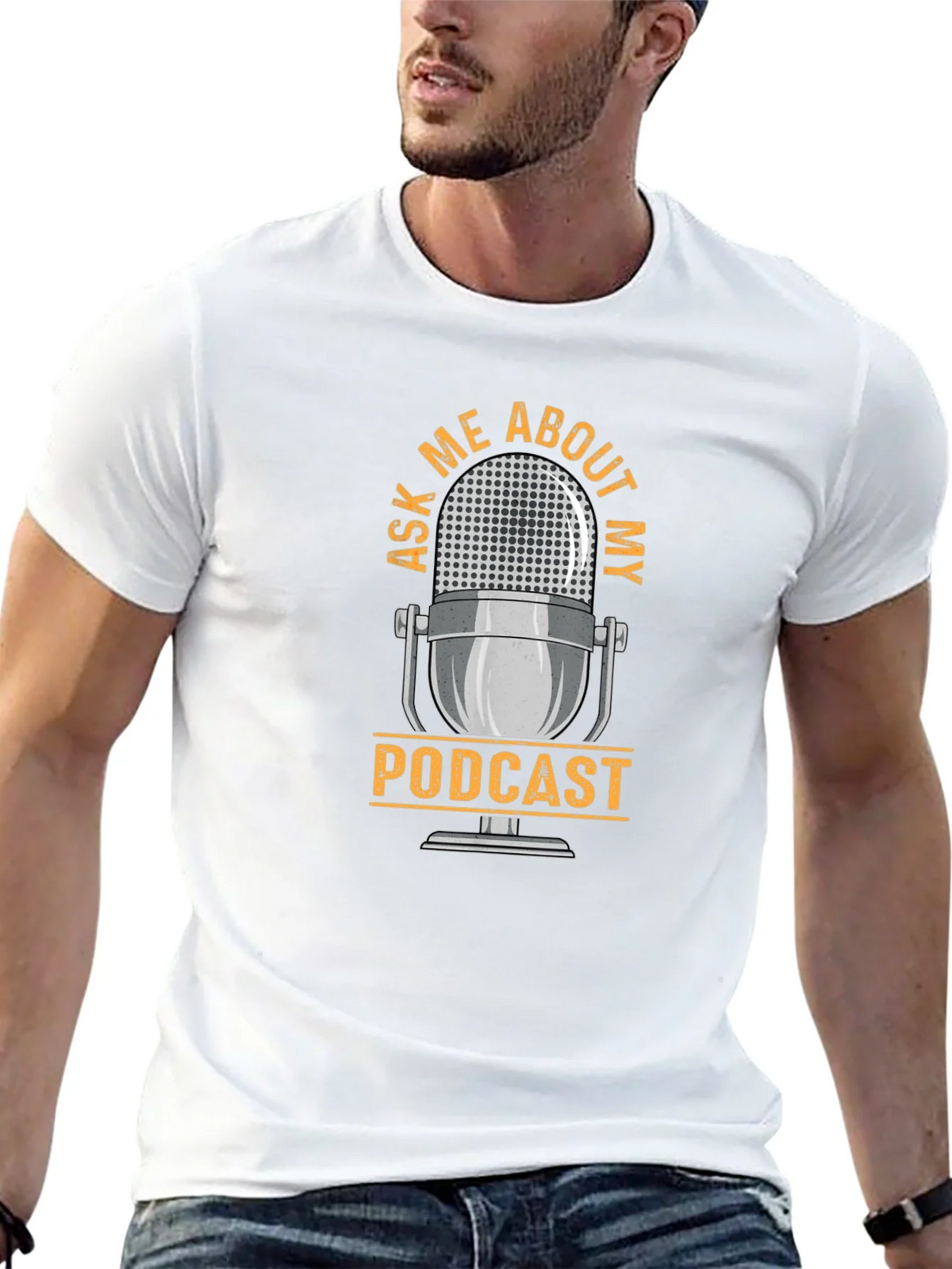 Ask Me About My Podcast Graphic T-Shirt product image 12