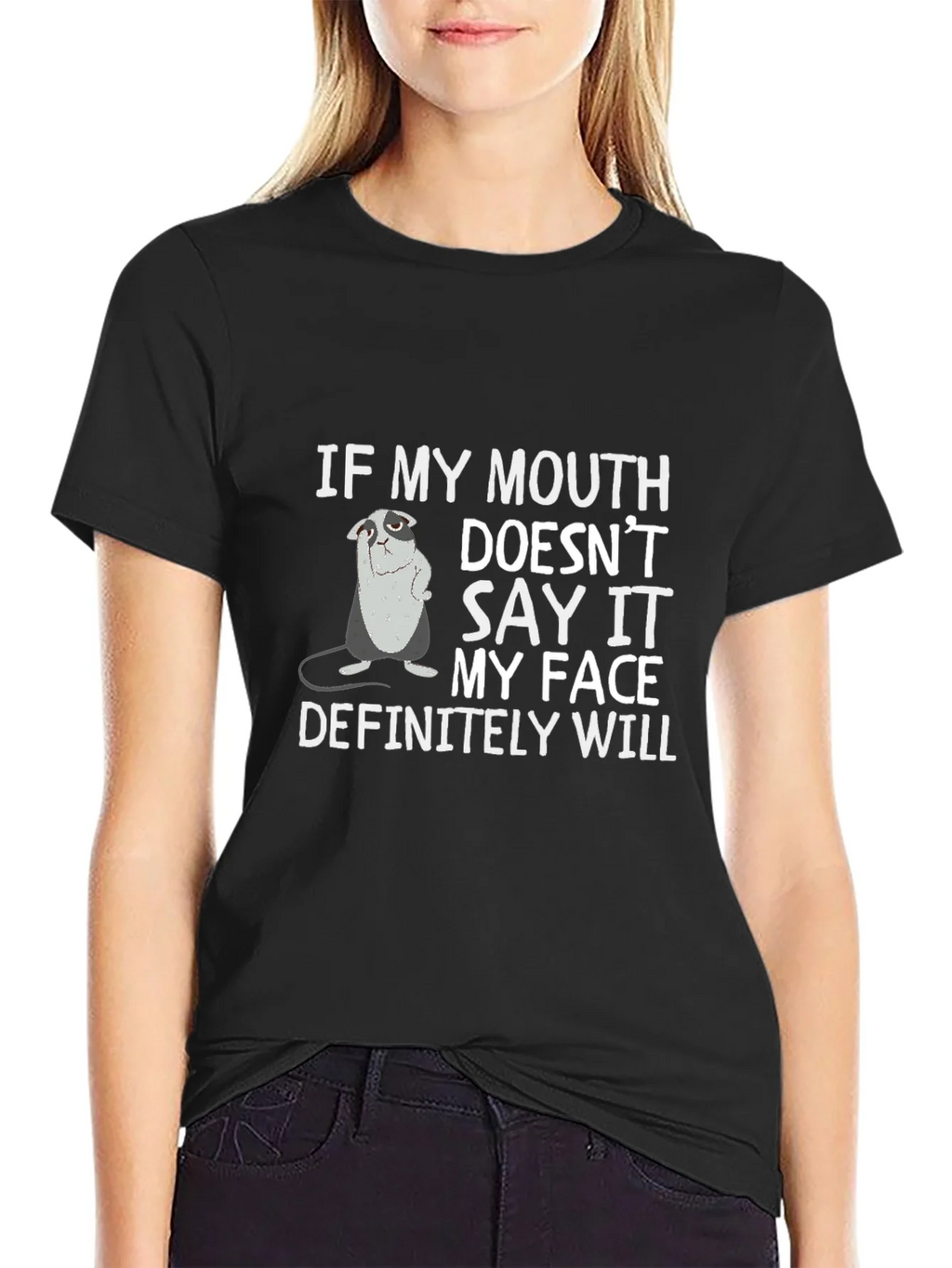 Sarcastic Otter Graphic T-Shirt: My Face Will Say It All product image 5
