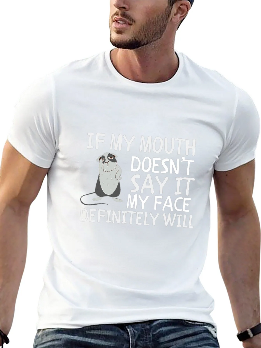 Sarcastic Otter Graphic T-Shirt: My Face Will Say It All product image 4