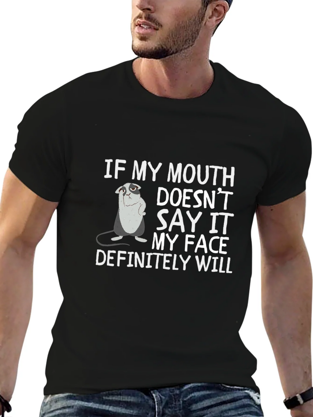 Sarcastic Otter Graphic T-Shirt: My Face Will Say It All product image 9
