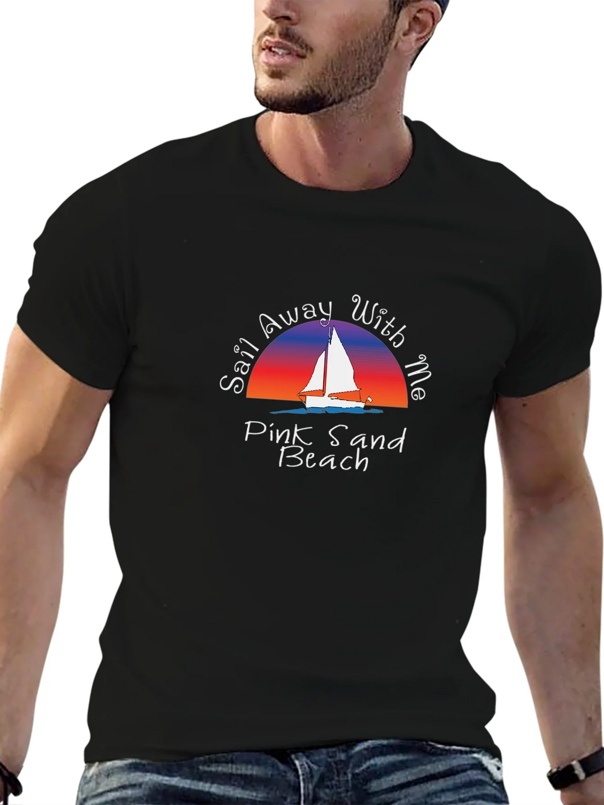 Sail Away T-Shirt - Pink Sand Beach product image 6
