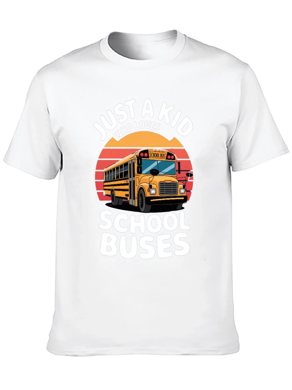 Just A Kid Who Loves School Buses T-Shirt product image 9