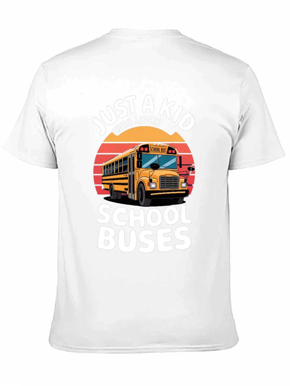 Just A Kid Who Loves School Buses T-Shirt product image 10