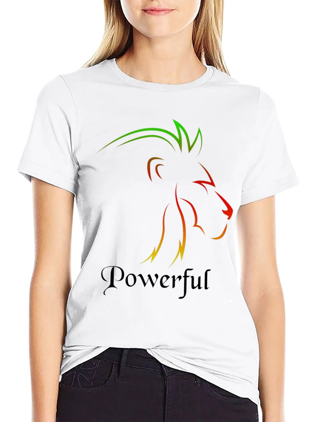 Powerful Lion Graphic Tee - Mens Black T-Shirt product image 11