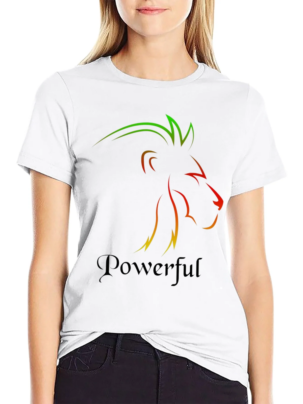 Powerful Lion Graphic Tee - Mens Black T-Shirt product image 11