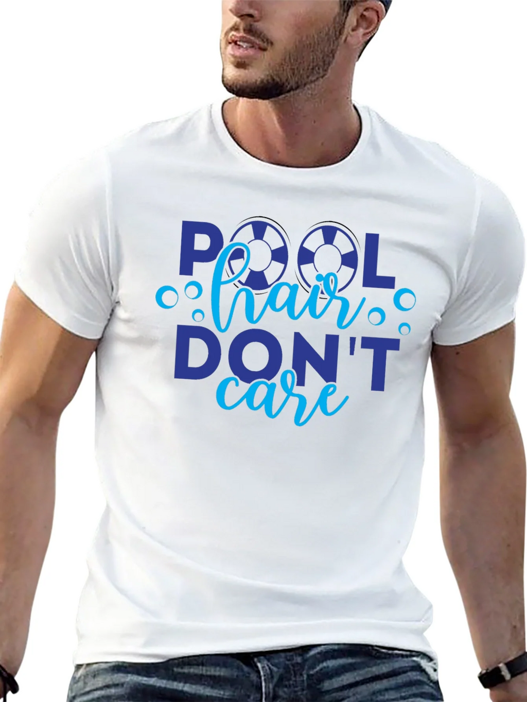 Pool Hair Dont Care Graphic Tee - Black product image 4