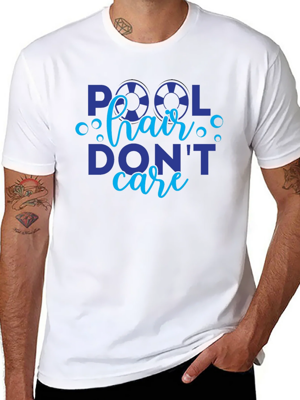 Pool Hair Dont Care Graphic Tee - Black product image 10