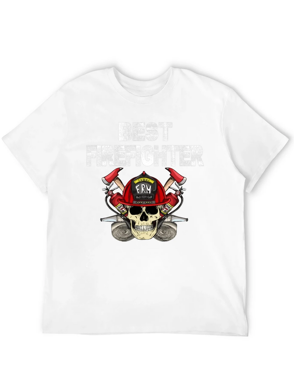 Best Firefighter Skull Graphic T-Shirt product image 11