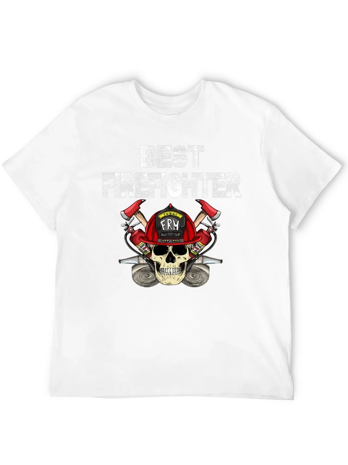Best Firefighter Skull Graphic T-Shirt product image 11