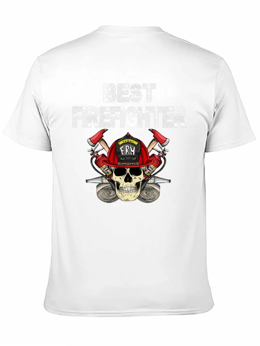 Best Firefighter Skull Graphic T-Shirt product image 10