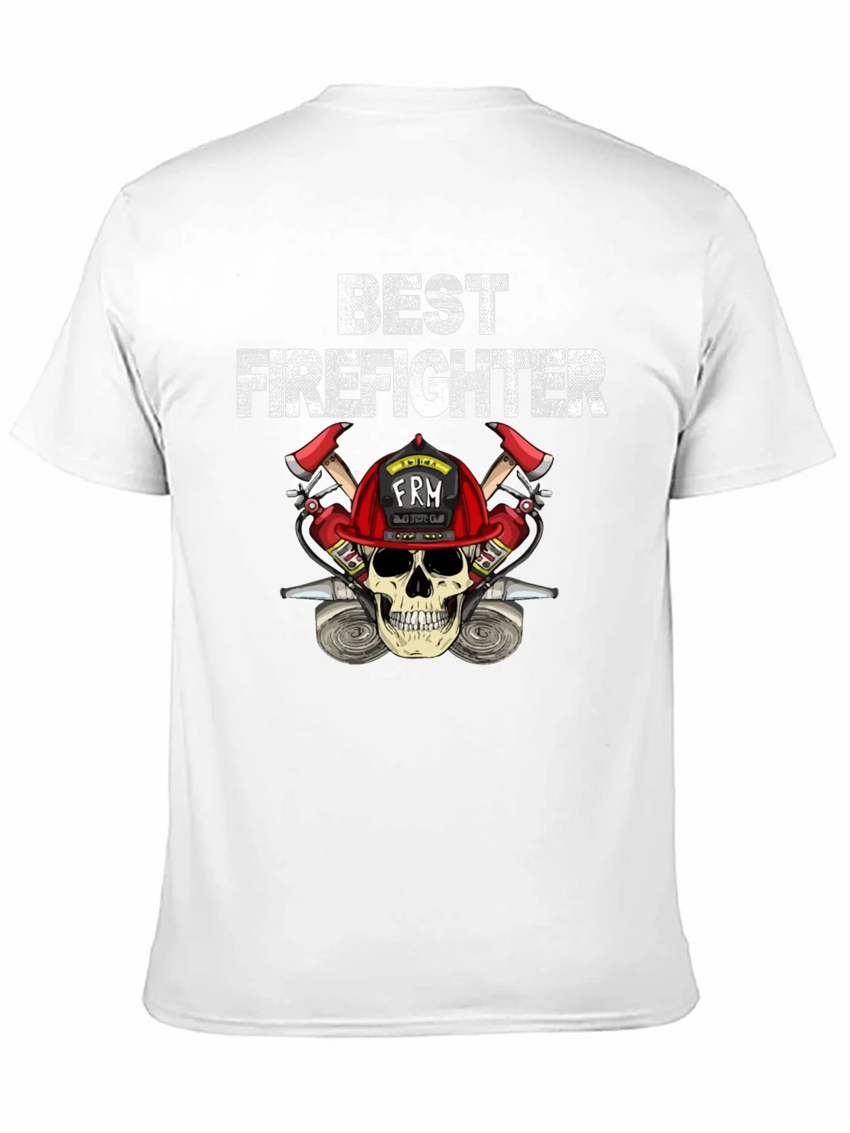 Best Firefighter Skull Graphic T-Shirt product image 10