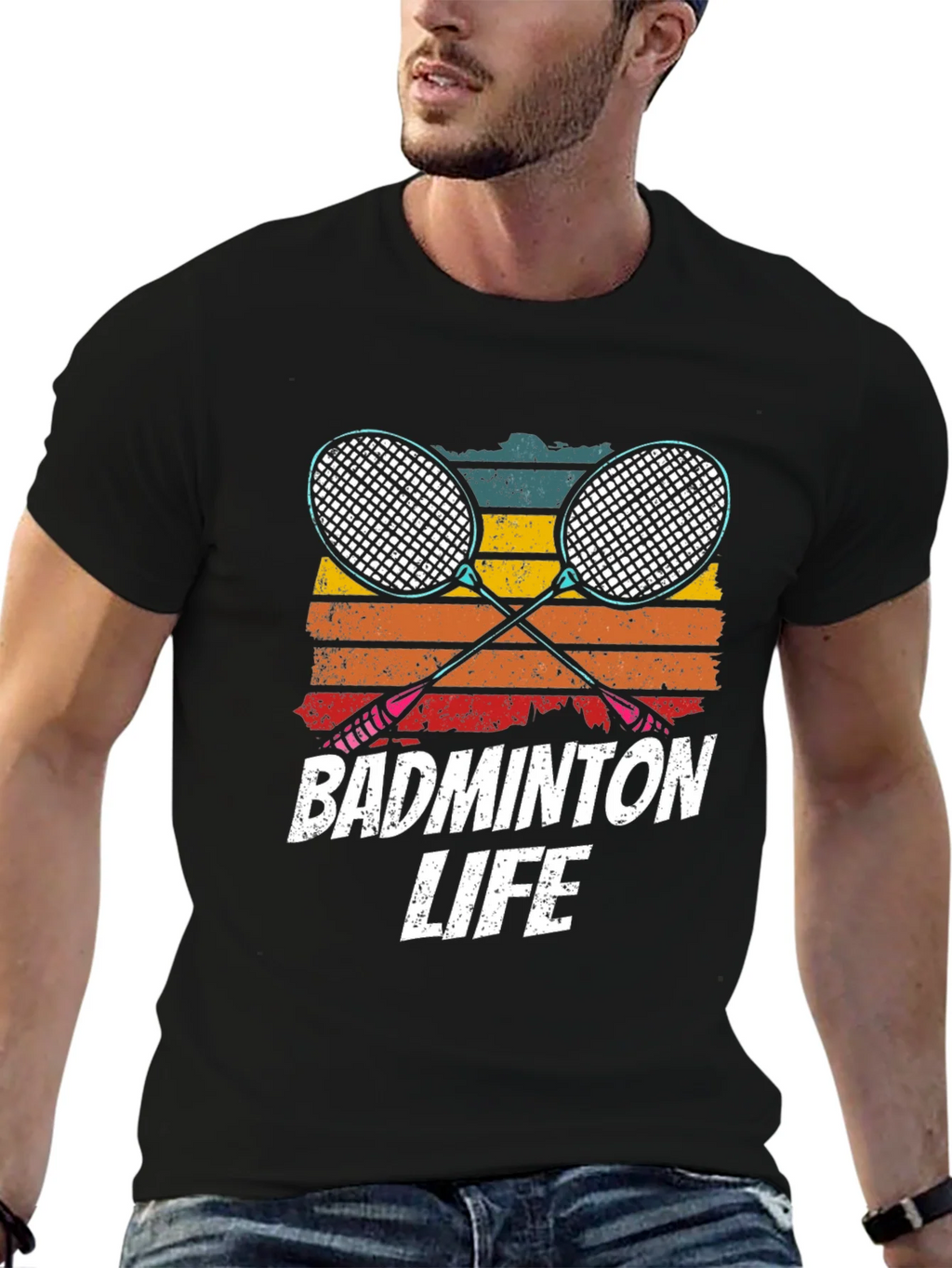 Badminton Life T-Shirt - Retro Style product image 9