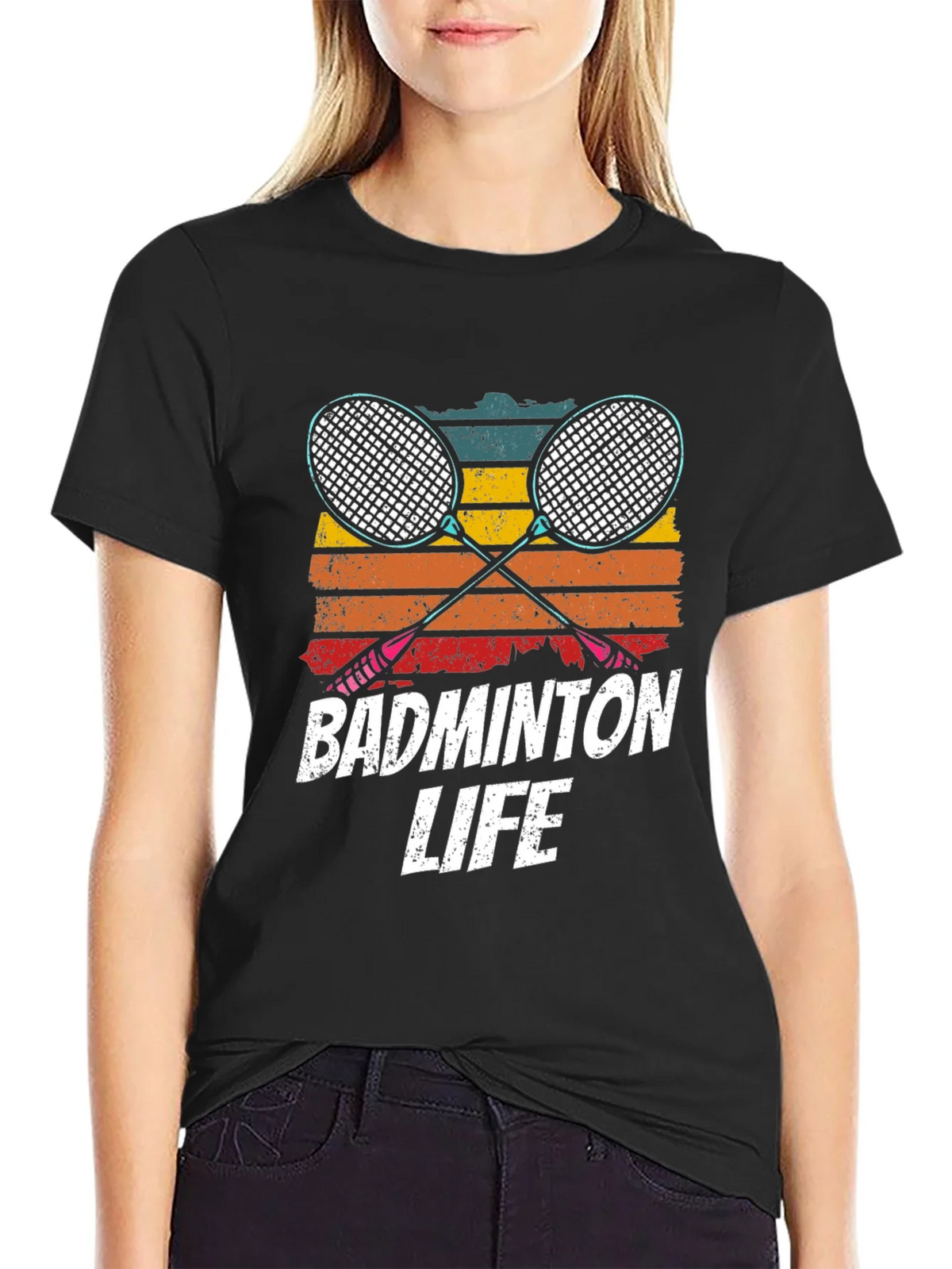 Badminton Life T-Shirt - Retro Style product image 5