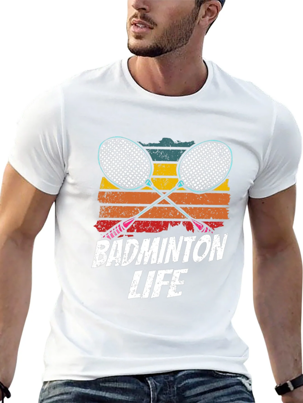 Badminton Life T-Shirt - Retro Style product image 4