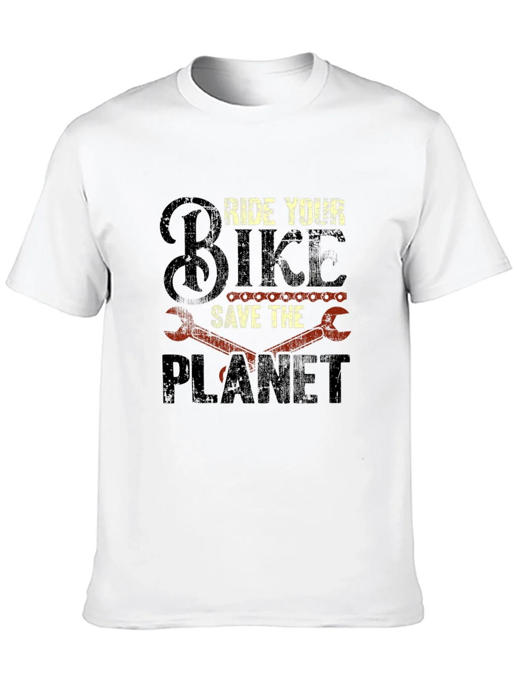Ride Your Bike Save The Planet Graphic T-Shirt product image 9