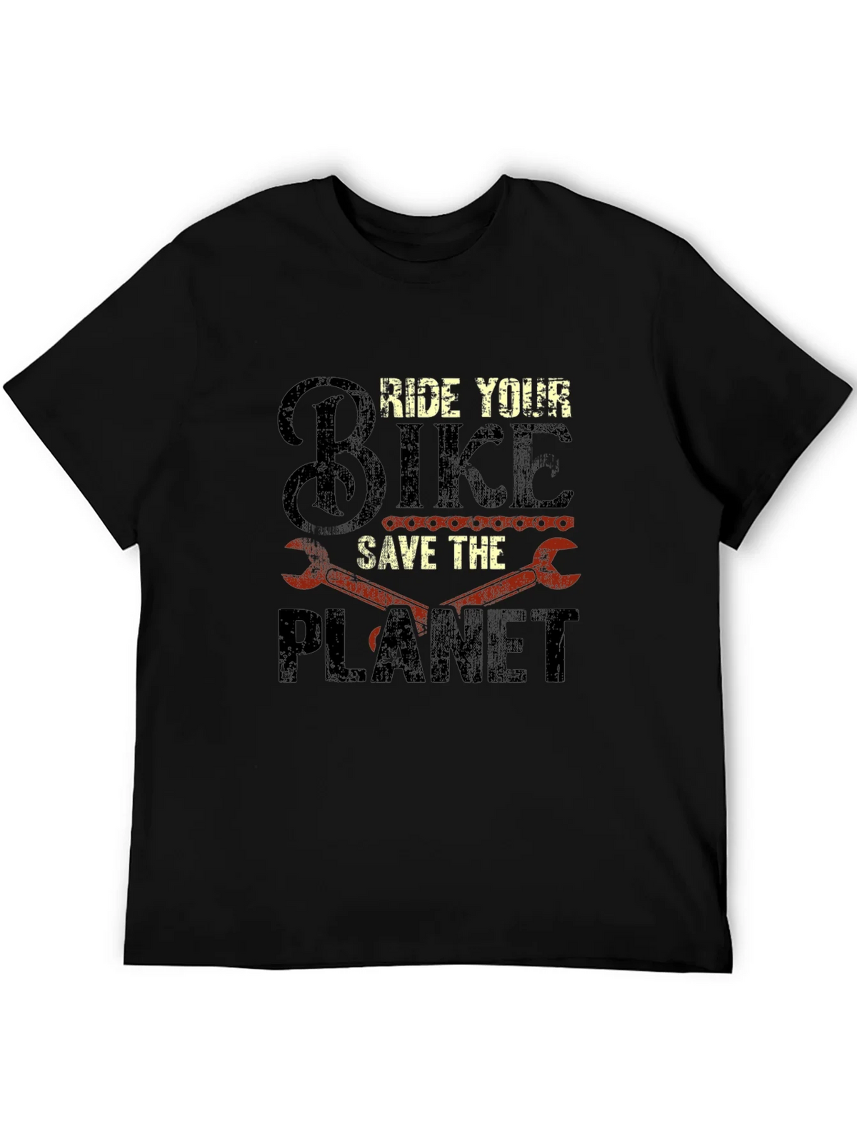 Ride Your Bike Save The Planet Graphic T-Shirt product image 5