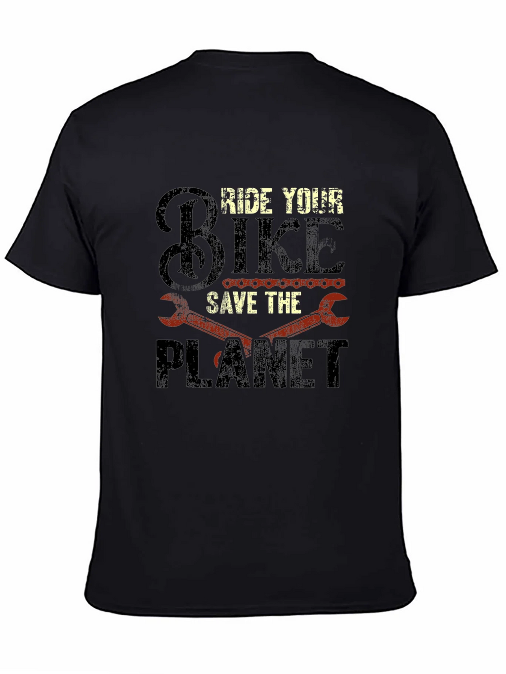 Ride Your Bike Save The Planet Graphic T-Shirt product image 4