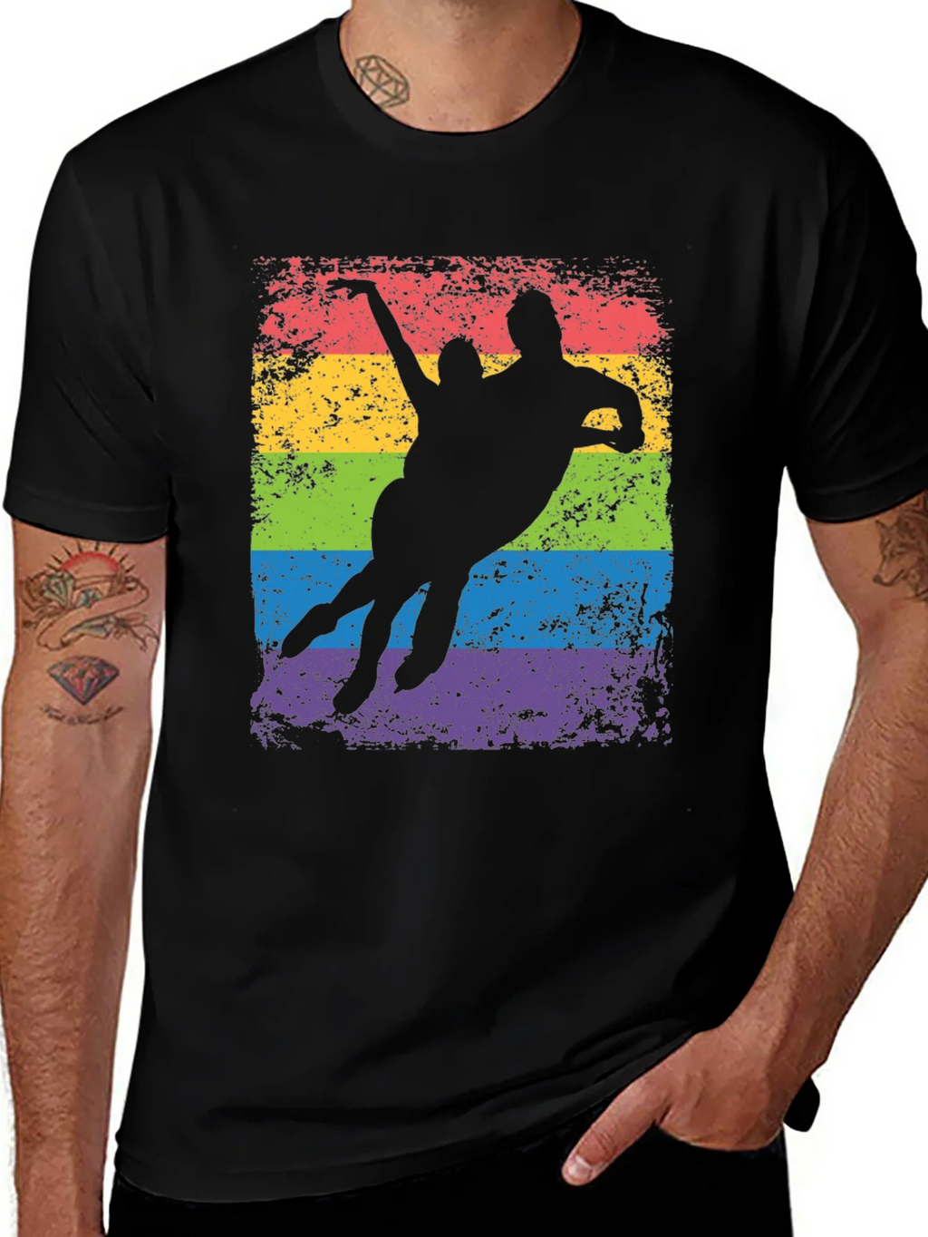 LGBT Pride Silhouette Graphic T-Shirt product image 1
