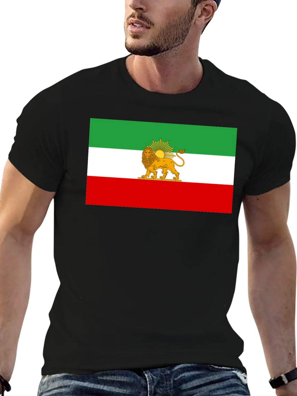 Iran Flag Lion & Sun Graphic Tee product image 6