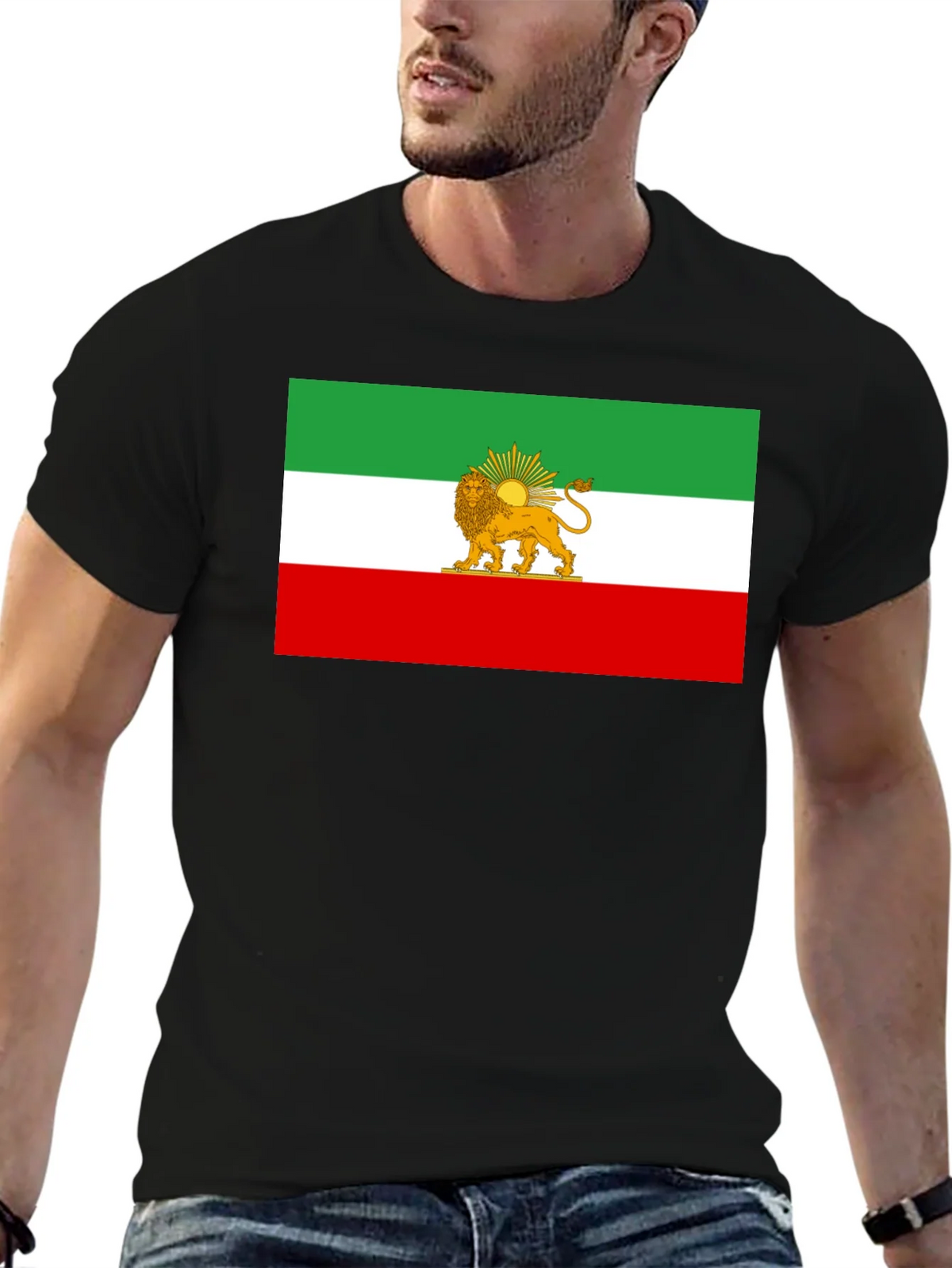 Iran Flag Lion & Sun Graphic Tee product image 6