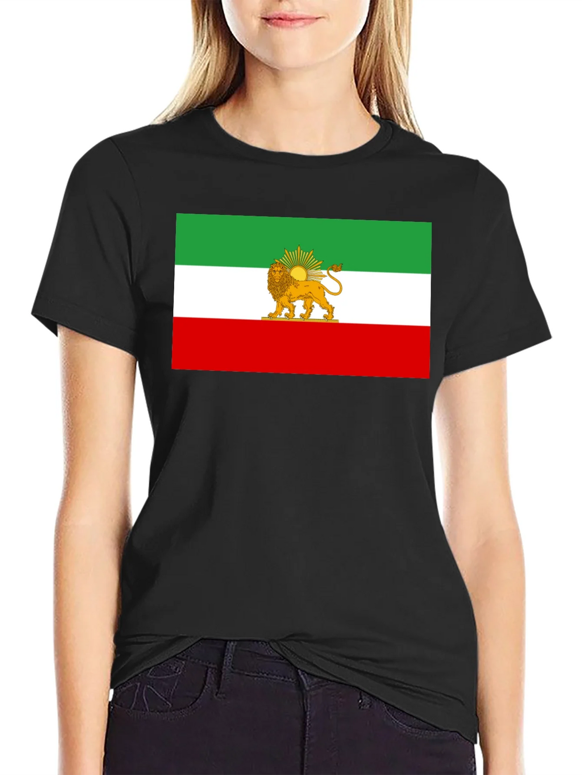 Iran Flag Lion & Sun Graphic Tee product image 2
