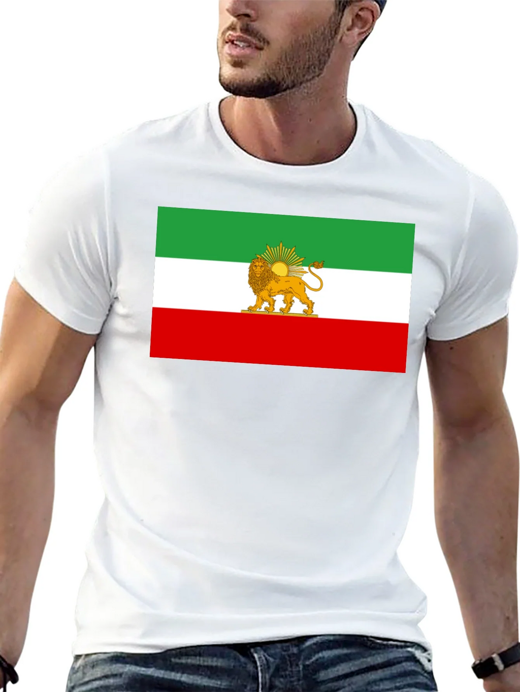 Iran Flag Lion & Sun Graphic Tee product image 12