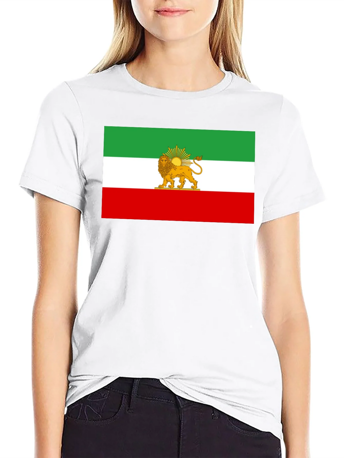 Iran Flag Lion & Sun Graphic Tee product image 8