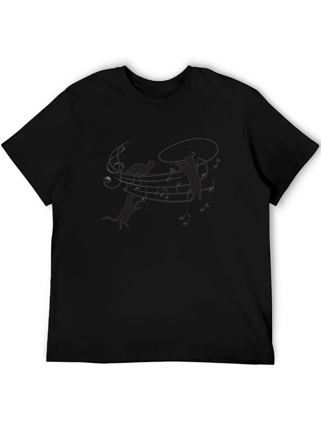 Mens Black Cat Silhouette Graphic Tee product image 8