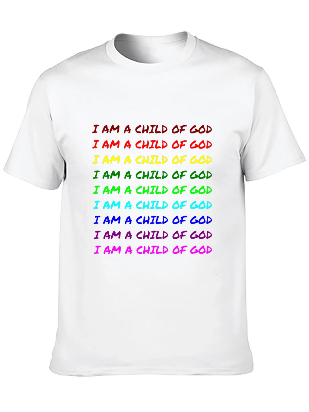 Rainbow Child of God Graphic Tee product image 9