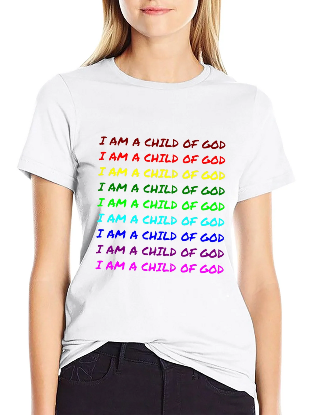 Rainbow Child of God Graphic Tee product image 8