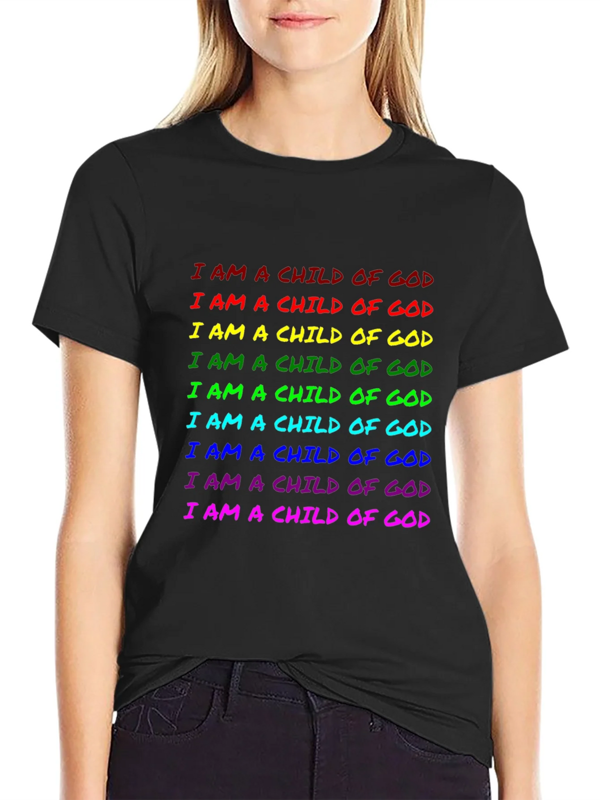 Rainbow Child of God Graphic Tee product image 2