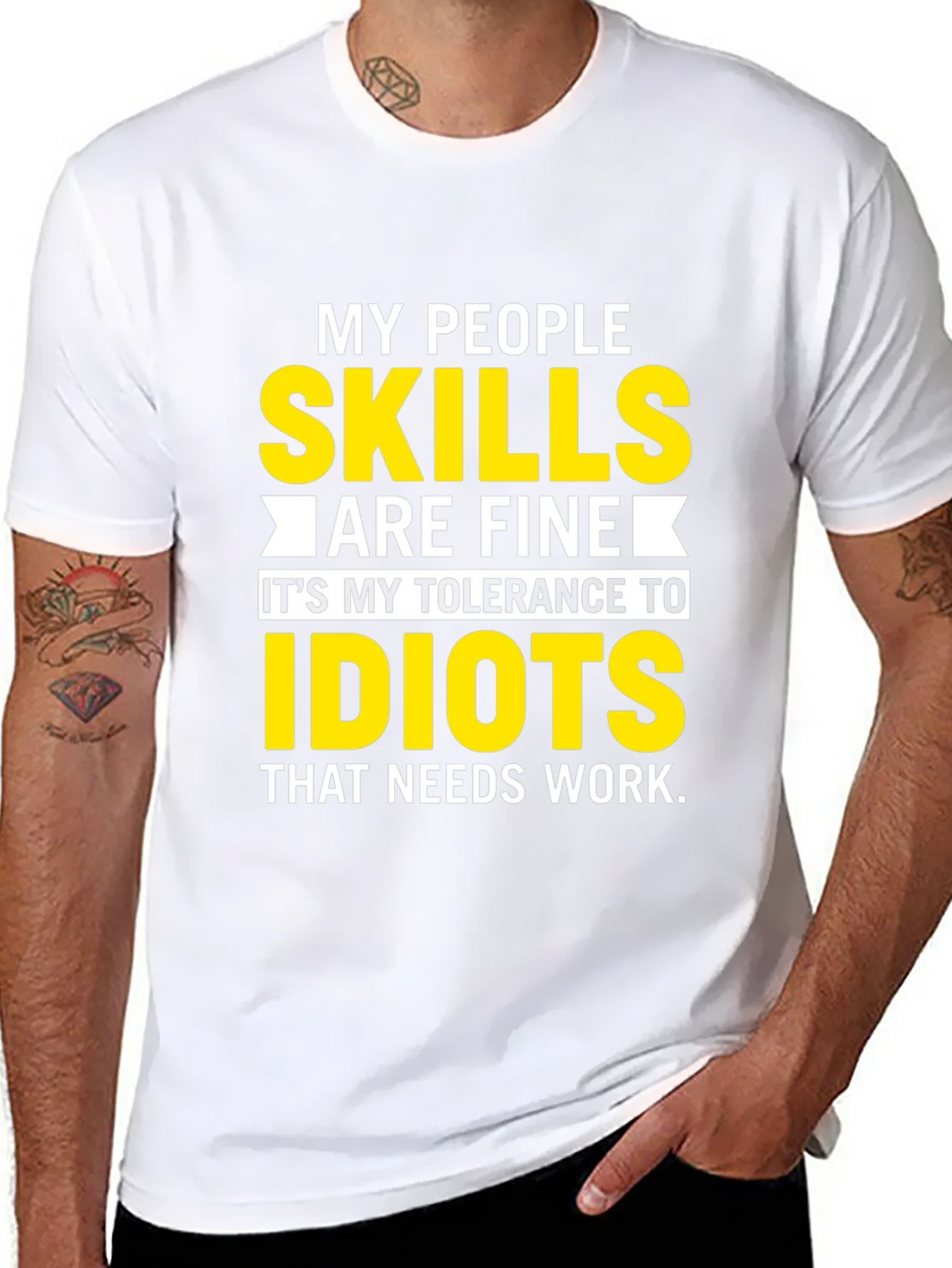My People Skills T-Shirt: Tolerance to Idiots product image 7