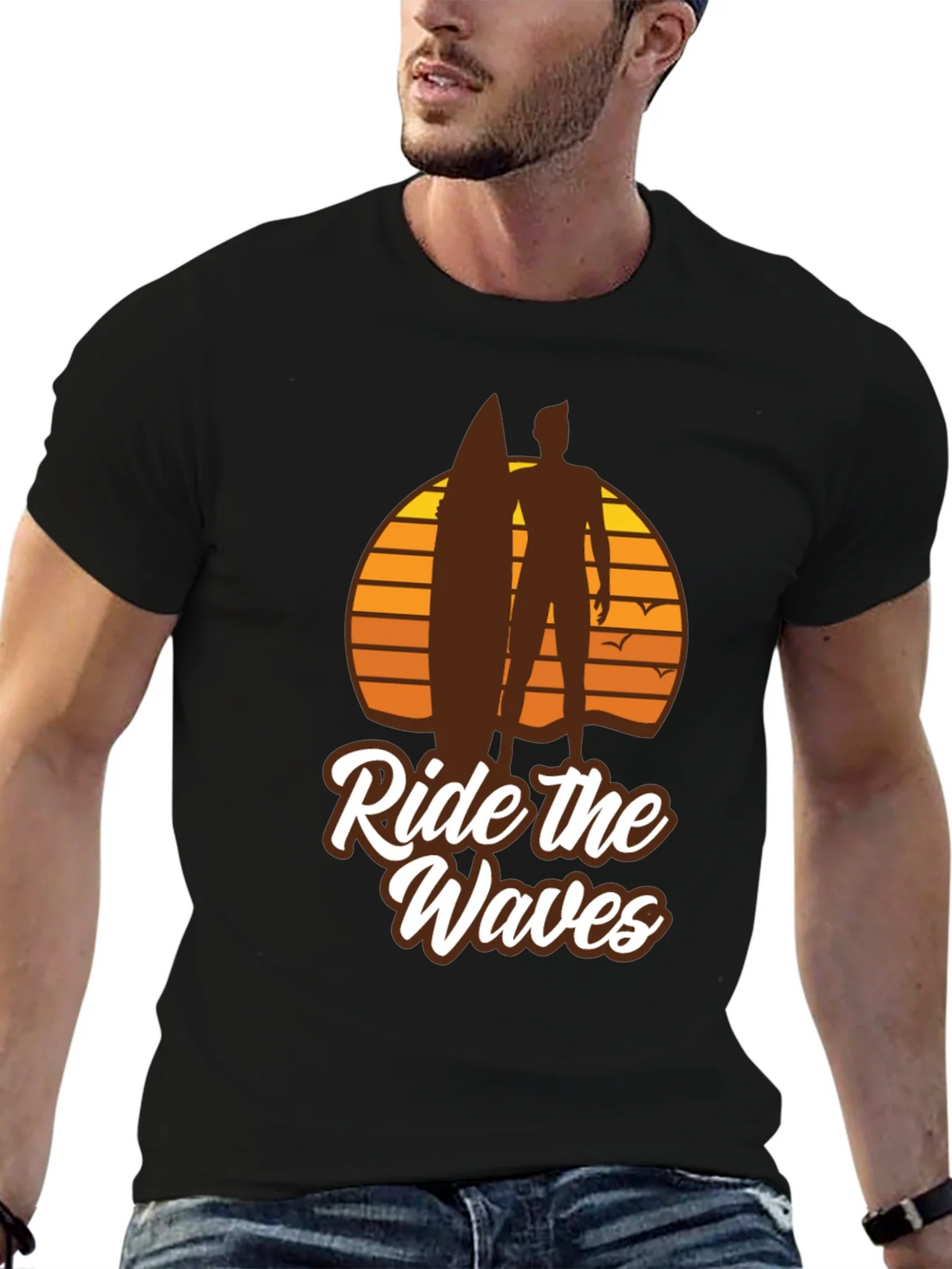 Ride the Waves Graphic T-Shirt - Surfer Style product image 6