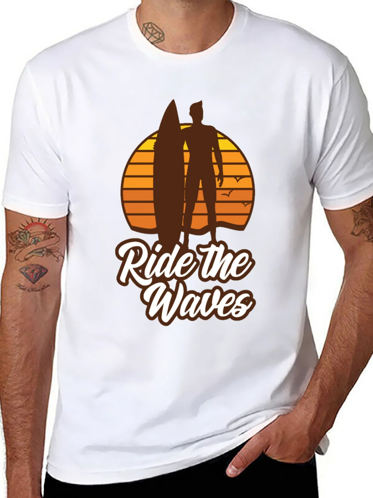 Ride the Waves Graphic T-Shirt - Surfer Style product image 7