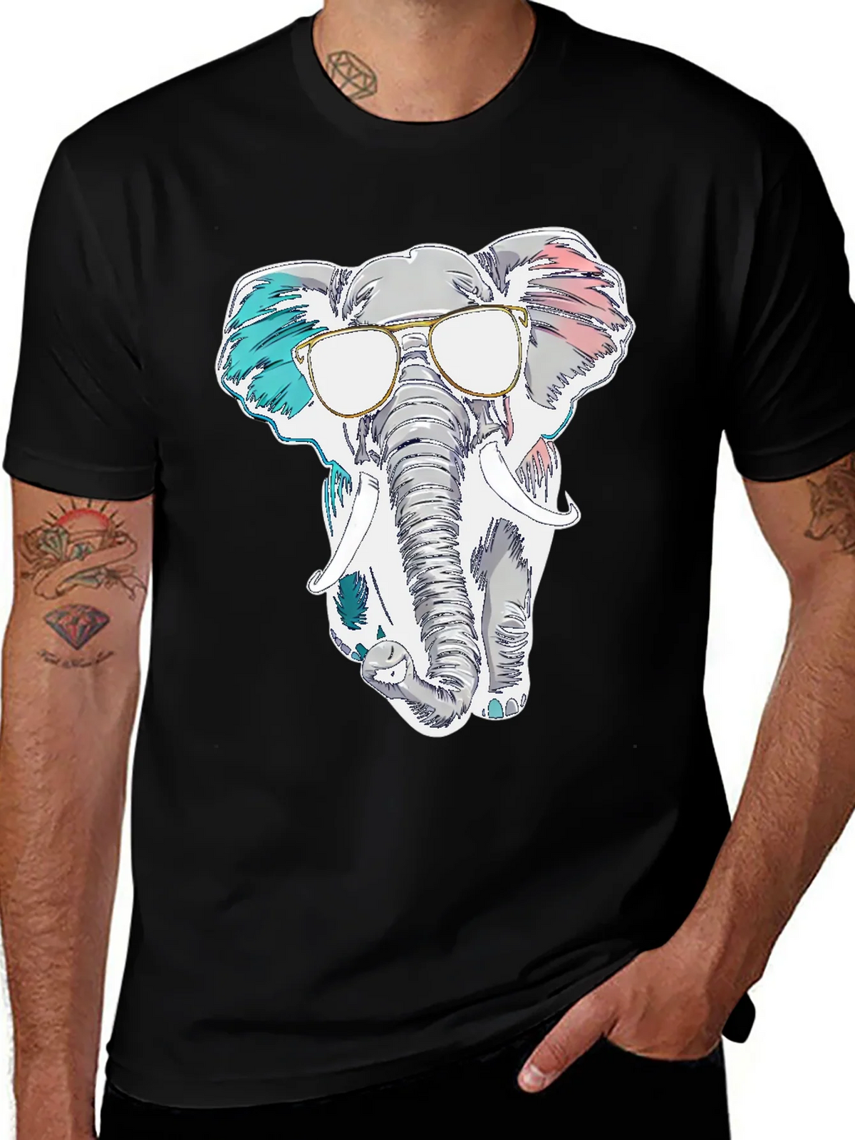 Cool Elephant Graphic T-Shirt product image 1