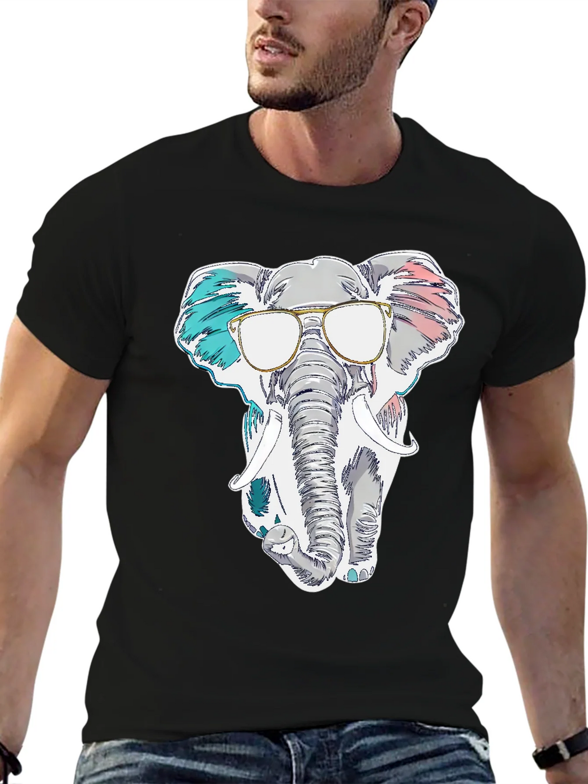Cool Elephant Graphic T-Shirt product image 6