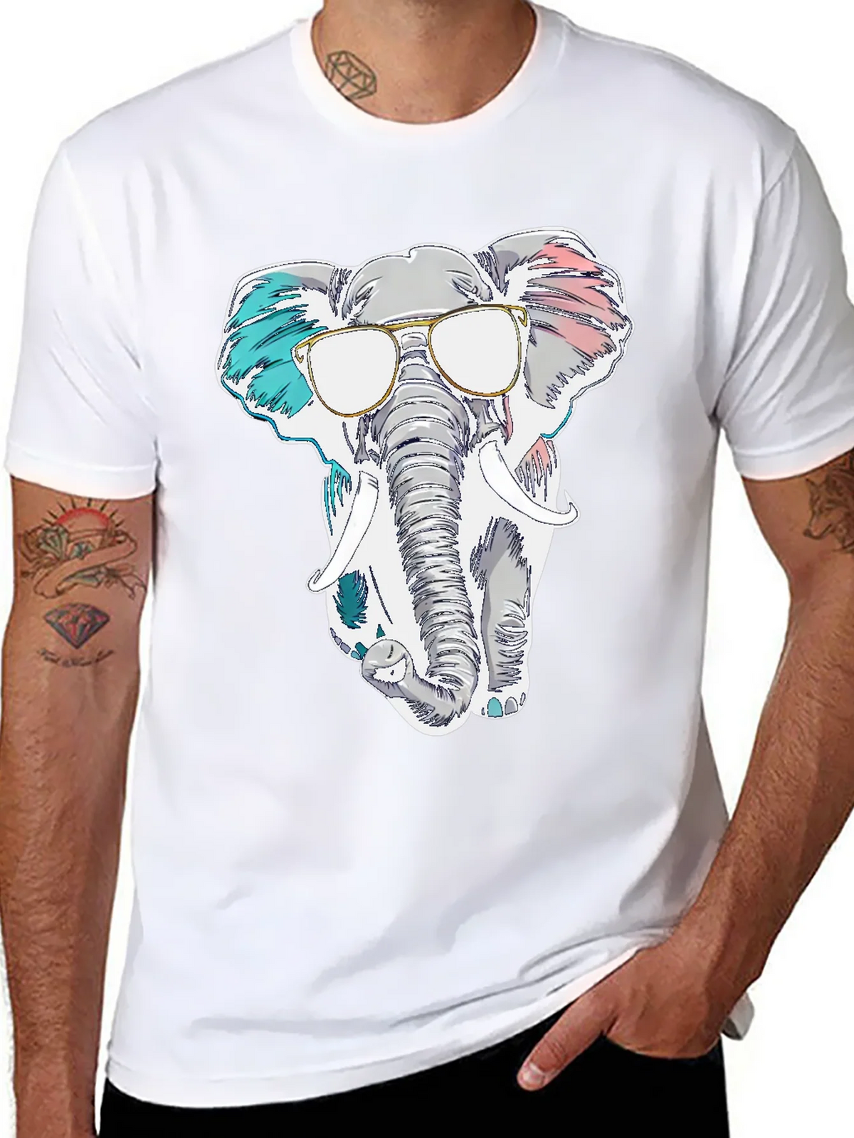 Cool Elephant Graphic T-Shirt product image 7