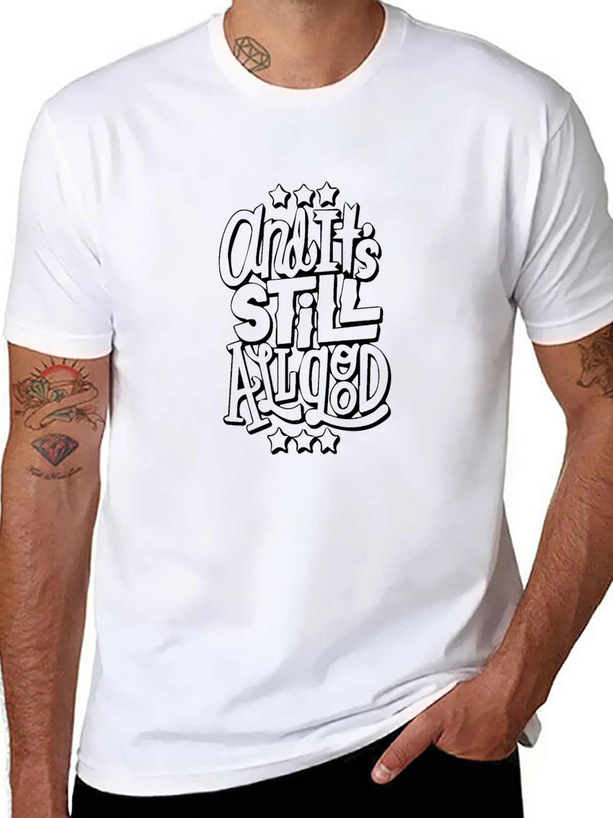 And Its Still All Good Black Graphic Tee product image 7